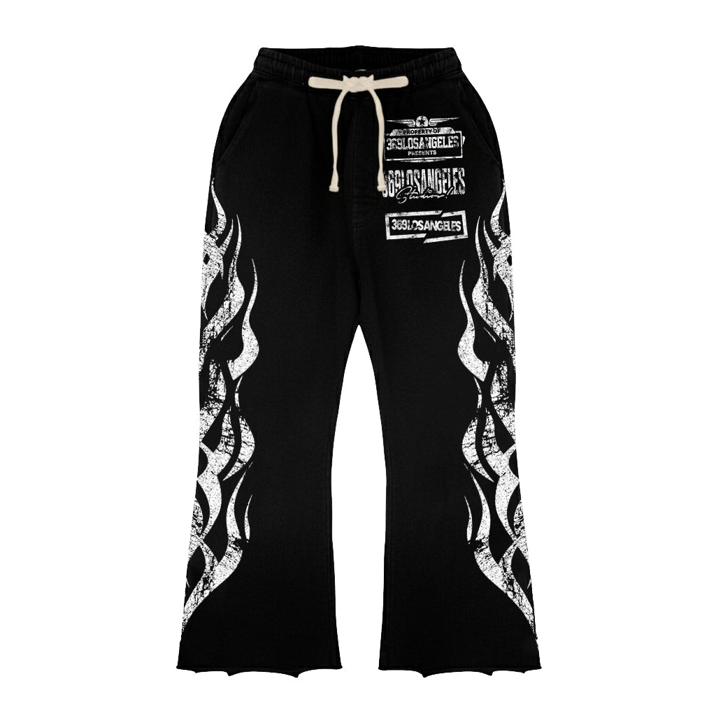 Pantalones Streetwear Piercing Vision – Joggers Unisex con Gráficos Laterales y Estilo Urbano