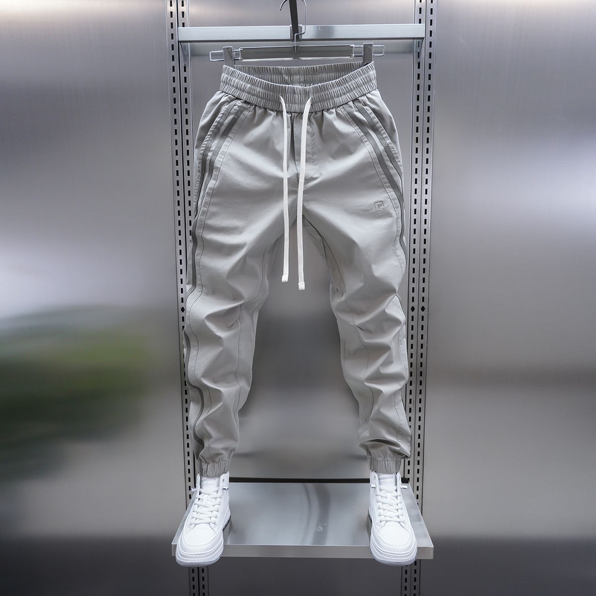 Pantalones Casuales Over-Size Minimalistas - Joggers Holgados con Cordón para Hombre