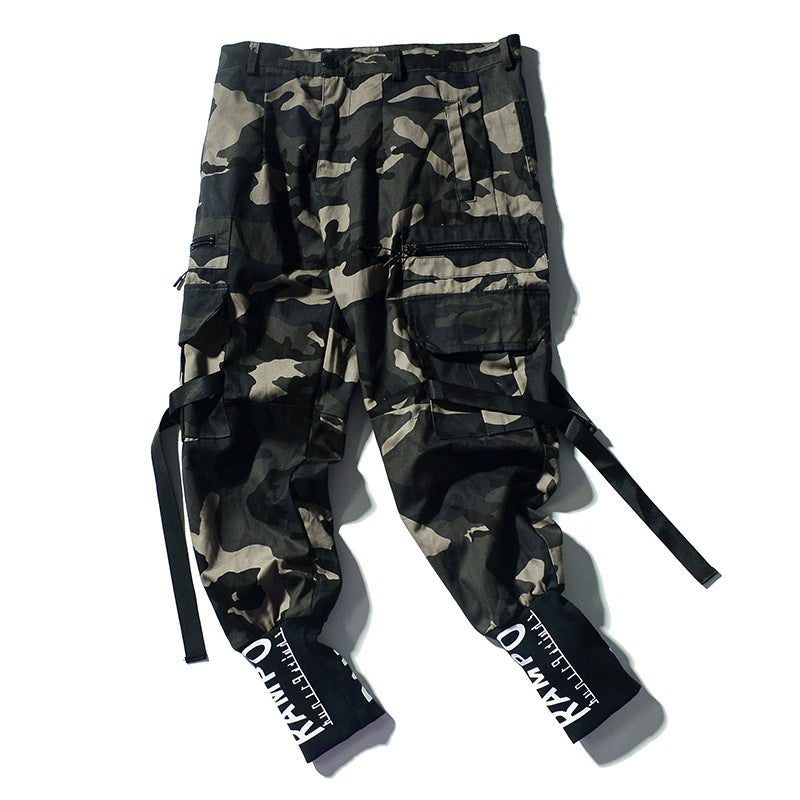 Pantalones Jogger Cargo Camuflaje "Urban Stealth" - Estilo Hip Hop Relaxed Fit