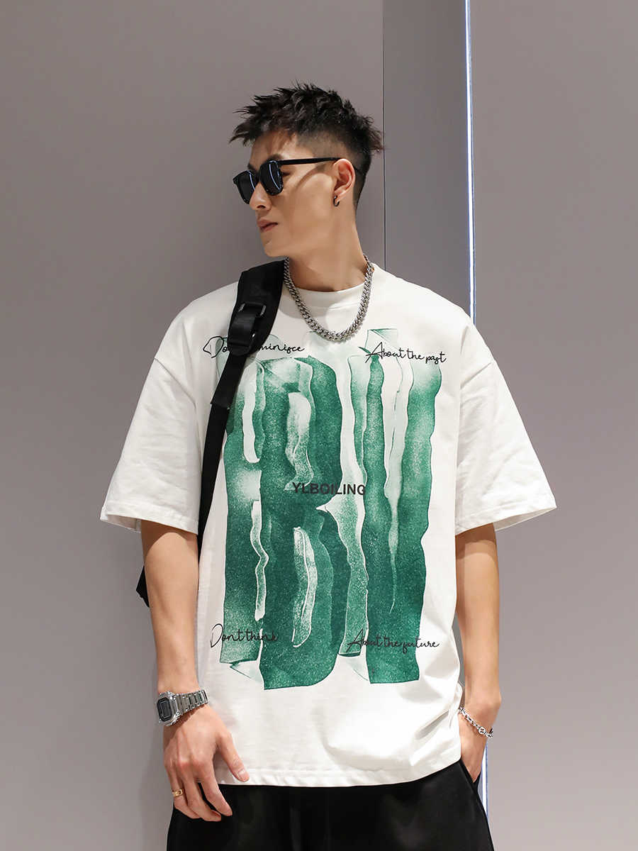 Camiseta Streetwear Oversize "IBV" – Algodón 100% con Estampado Visual 3D