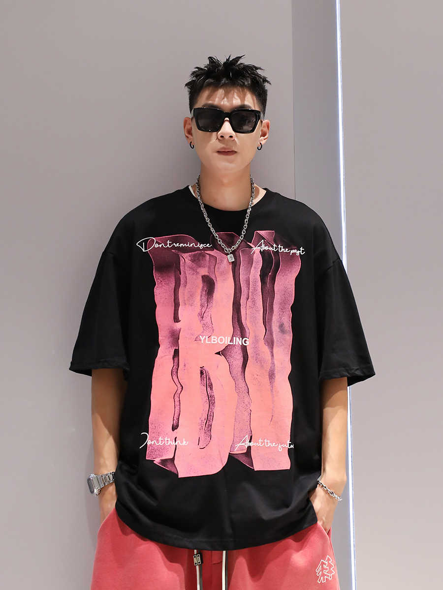 Camiseta Streetwear Oversize "IBV" – Algodón 100% con Estampado Visual 3D