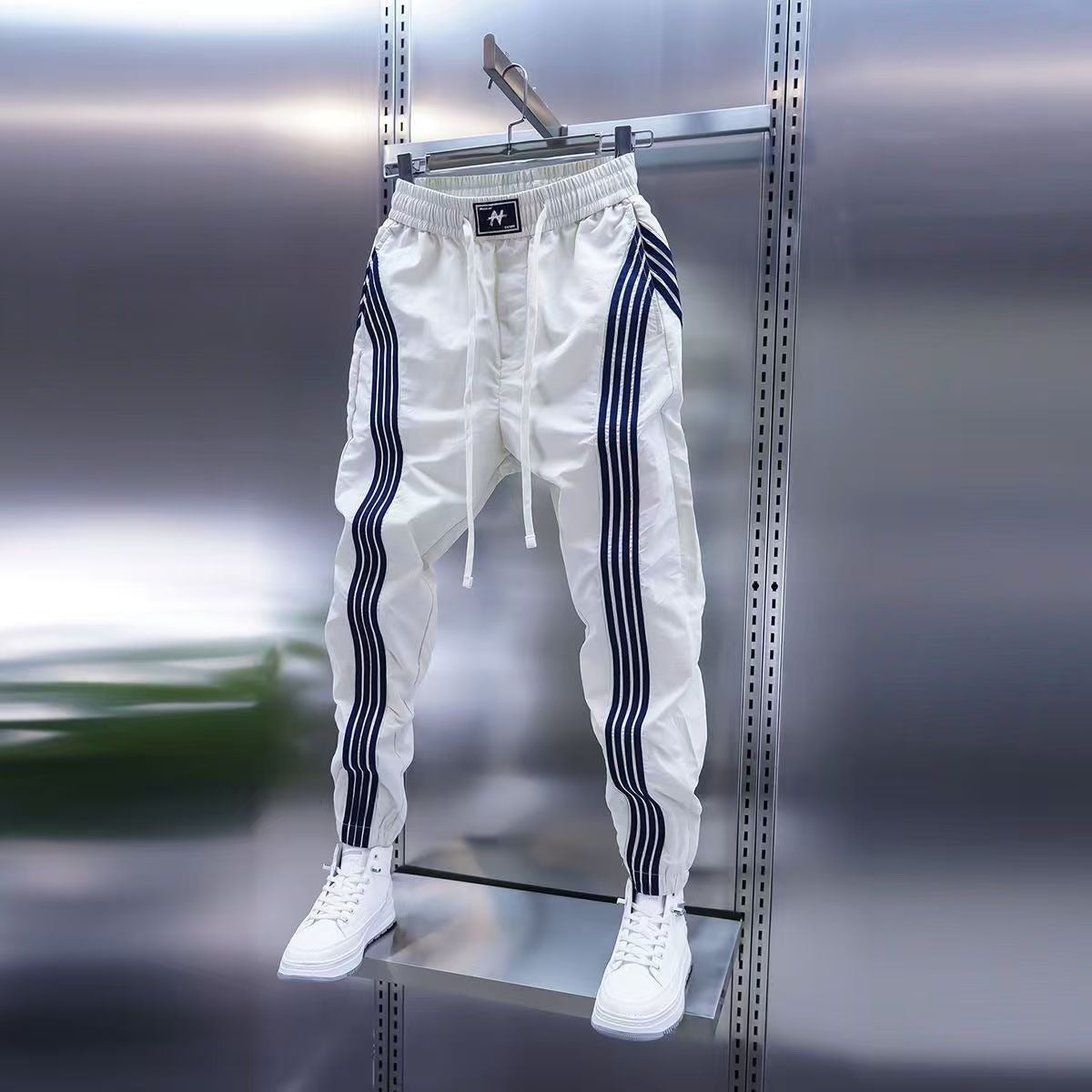 Joggers Deportivos de Rayas Laterales para Hombre - Estilo Urbano Slim Fit