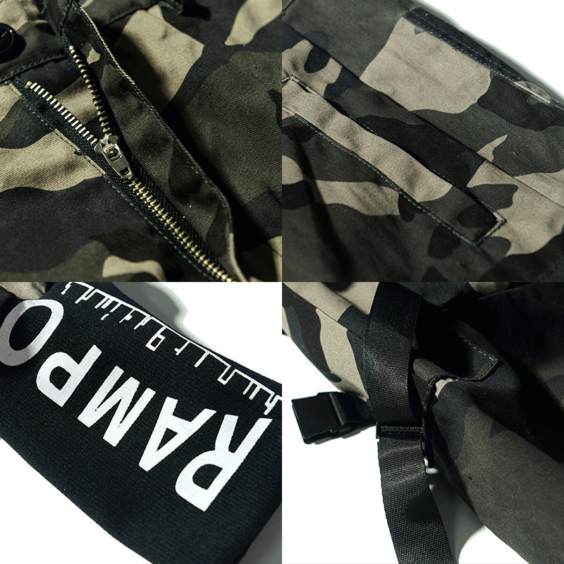 Pantalones Jogger Cargo Camuflaje "Urban Stealth" - Estilo Hip Hop Relaxed Fit