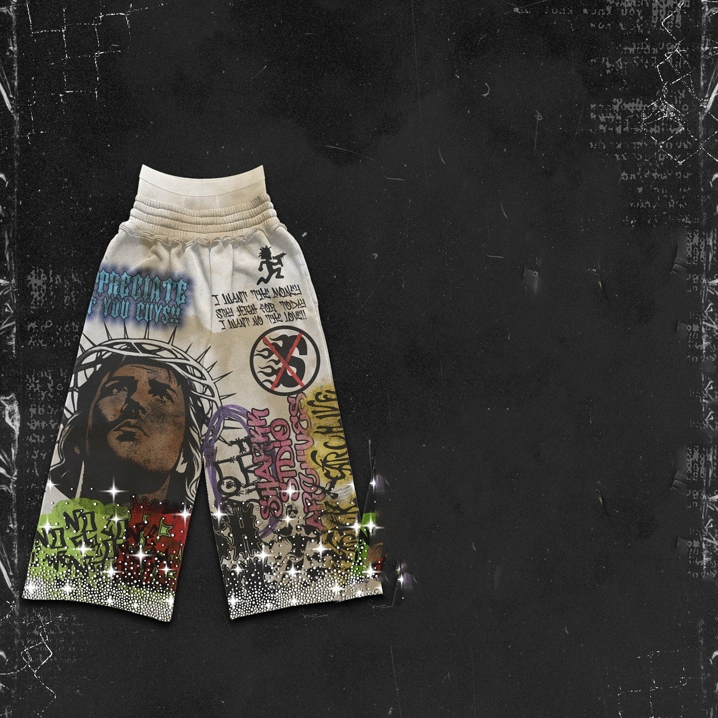 Pantalones Streetwear "Wild Trend" – Diseño Vanguardista con Estampado Gráfico Full Print