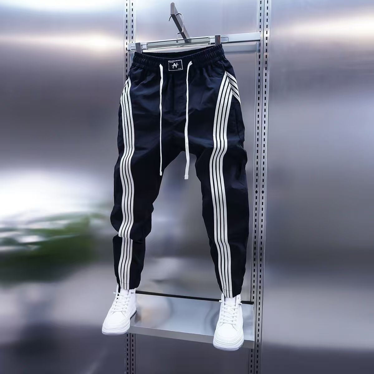 Joggers Deportivos de Rayas Laterales para Hombre - Estilo Urbano Slim Fit