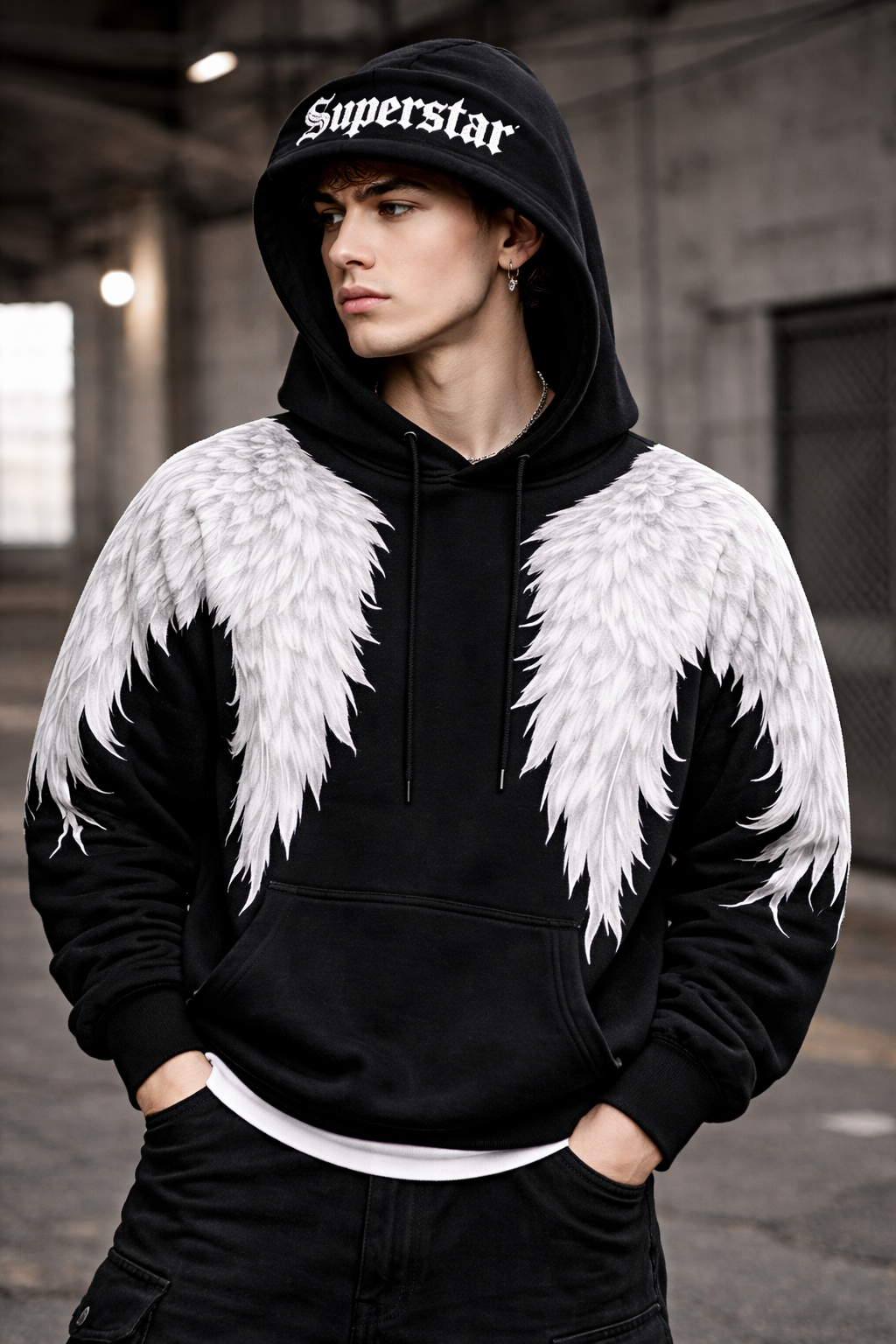 Fashion Casual Printed Polyester Sweater