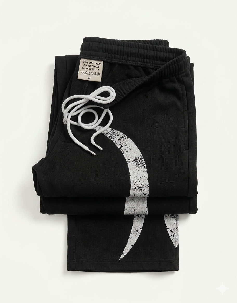 Pantalones de Calle para Hombre con Diseño de Llamas Grises – Estilo Urbano Casual y Cómodo