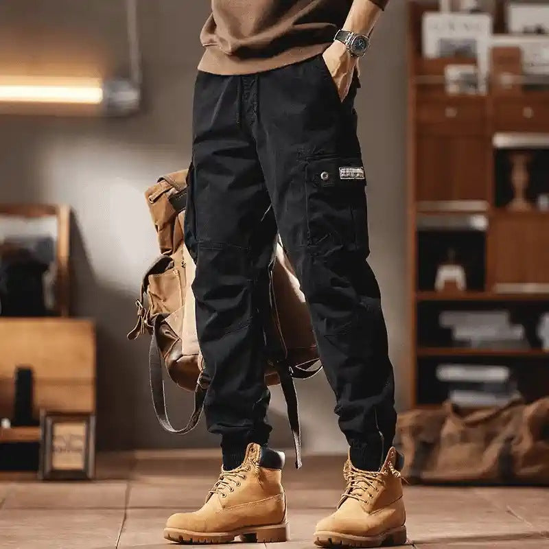 Pantalones Cargo Relaxed Fit – Estilo Militar y Casual de Algodón Premium