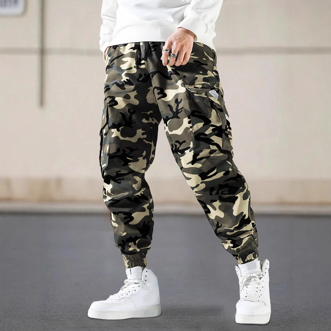 Pantalones Cargo de Camuflaje para Hombre - Estilo Militar Urbano con Bolsillos Laterales