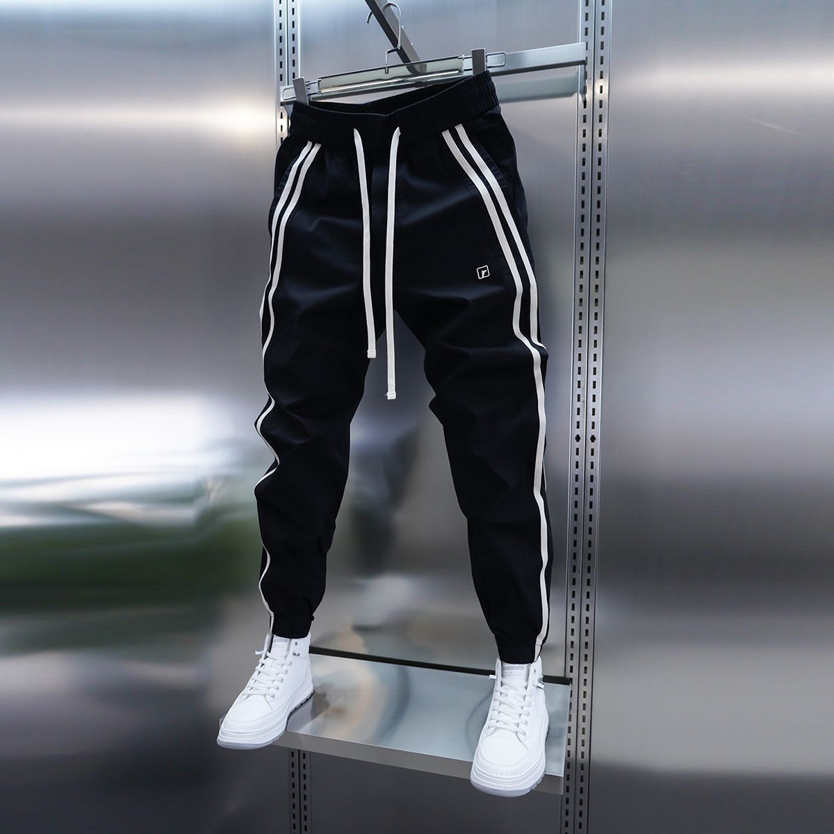 Pantalones Casuales Over-Size Minimalistas - Joggers Holgados con Cordón para Hombre