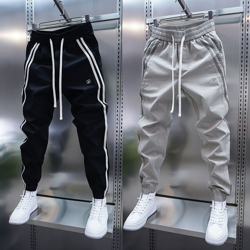 Pantalones Casuales Over-Size Minimalistas - Joggers Holgados con Cordón para Hombre