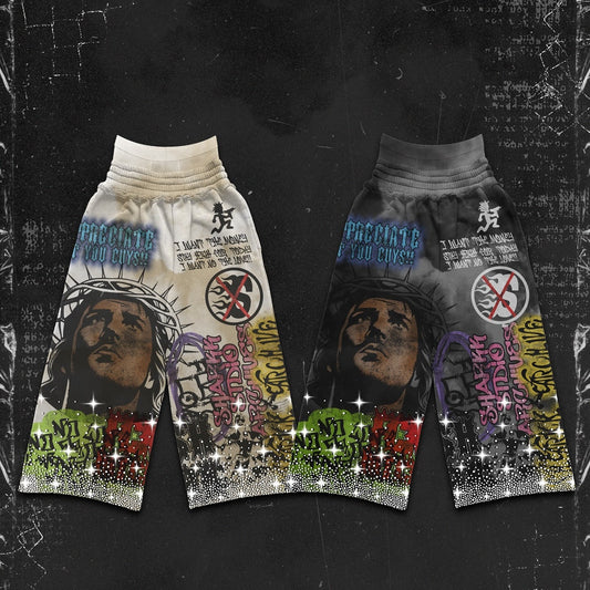 Pantalones Streetwear "Wild Trend" – Diseño Vanguardista con Estampado Gráfico Full Print